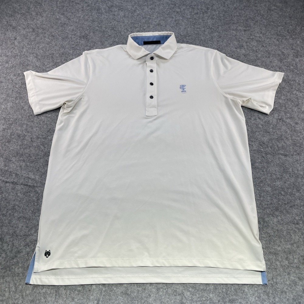 Greyson Men's Large Golf Polo Shirt In White